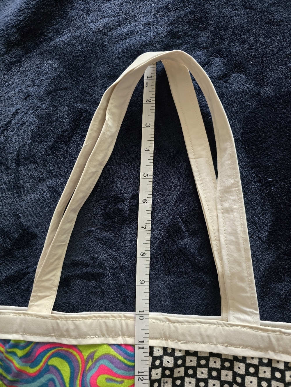 Patchwork Handmade Tote Bag in Multicolor - Picture 6 of 6